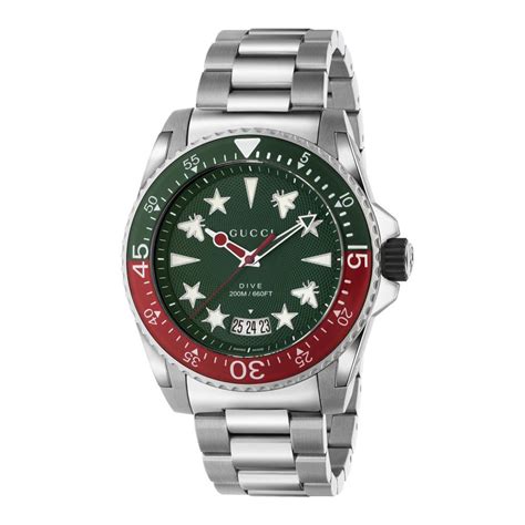 gucci watch green and red on face|ya136222.